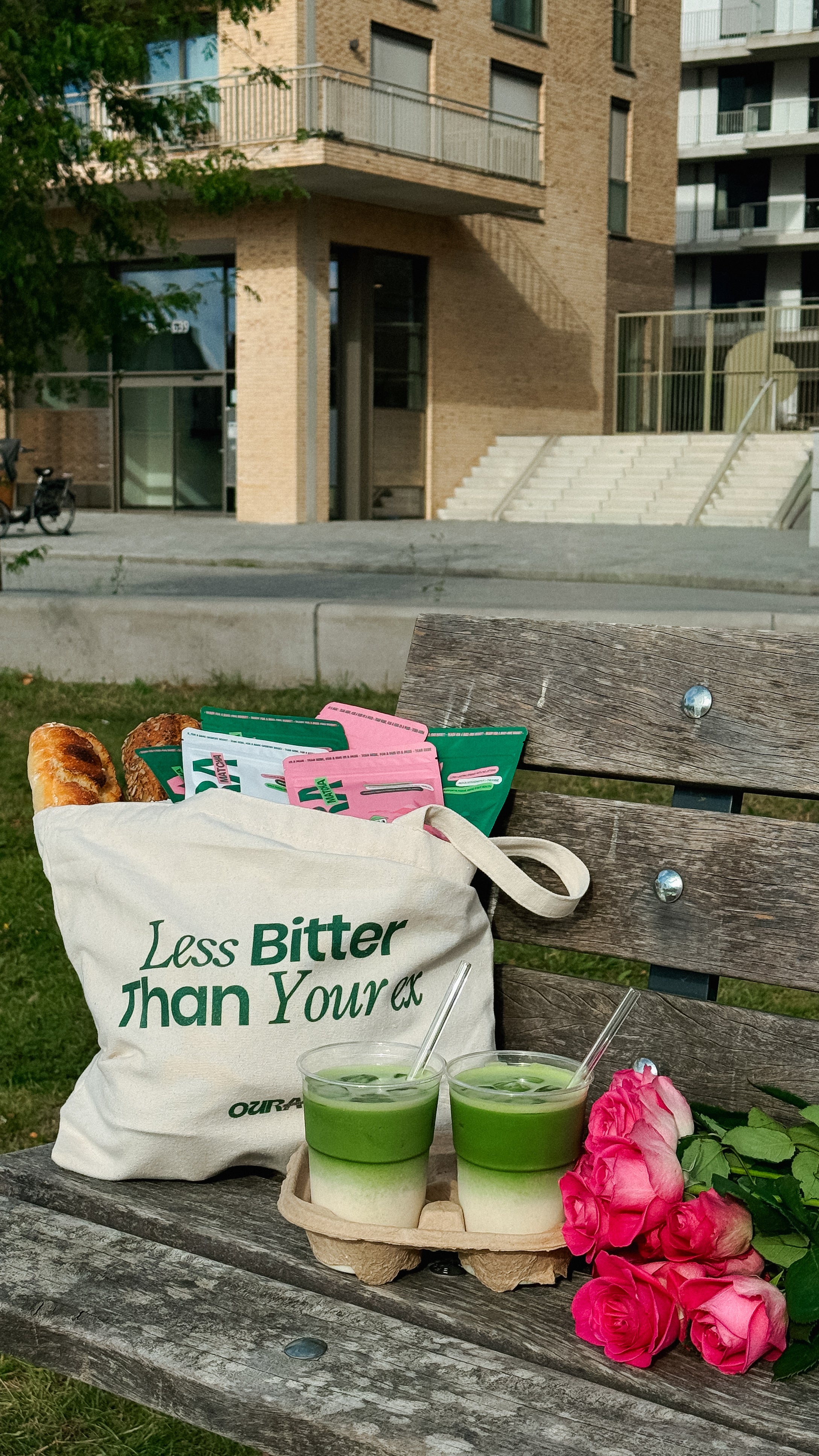 Oura Matcha Tote Bag